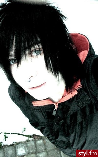 EMO Alternatywne Średnie Fryzury
