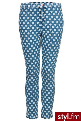 Topshop - Materiałowe Spodnie Moda