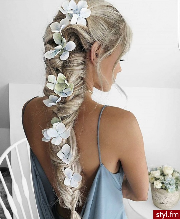 Blond Warkocze Kręcone Na co dzień Długie Fryzury