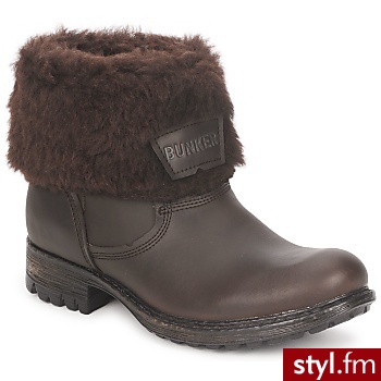Bunker Buty  Lille Moro Kozaki Odcienie beżu i brązu - Kozaki Buty Moda
