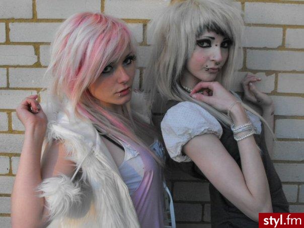 EMO Alternatywne Średnie Fryzury