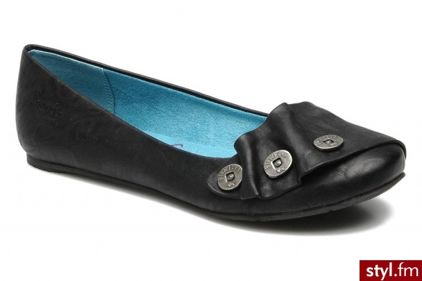 Blowfish Balerinki PEPPERMINT by (Czarny) - Balerinki Buty Moda