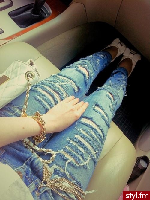 Jeansy Spodnie Moda