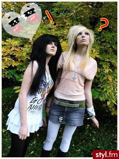 EMO Alternatywne Średnie Fryzury