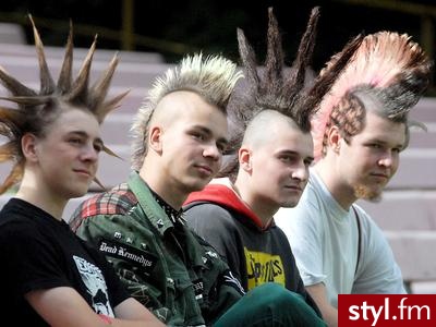 Punk Rock Alternatywne Średnie Fryzury