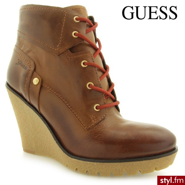 Guess EIREEN BROWN - Botki Buty Moda