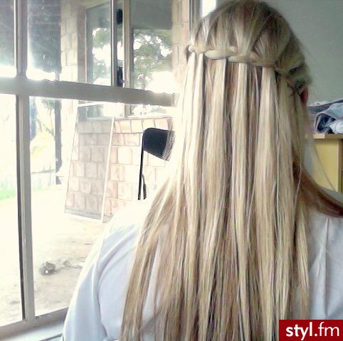 Blond Rozpuszczone Proste Na co dzień Długie Fryzury