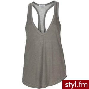 JAMES PERSE 4121 OLIVE COTTON DEEP V RACERBACK TANK - Polyvore. Pobrano ze strony: http://www.polyvore.com/james_perse_4121_olive_cotton/thing?id=25228186 - Pozostałe Ciuchy Moda