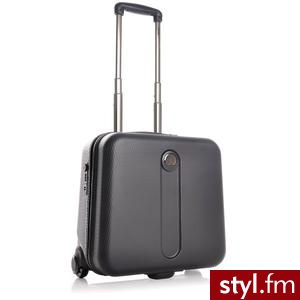 DELSEY Walizka kabinowa z miejscem na PC Helium 1606450 czarna - Torby podróżne Torebki Moda