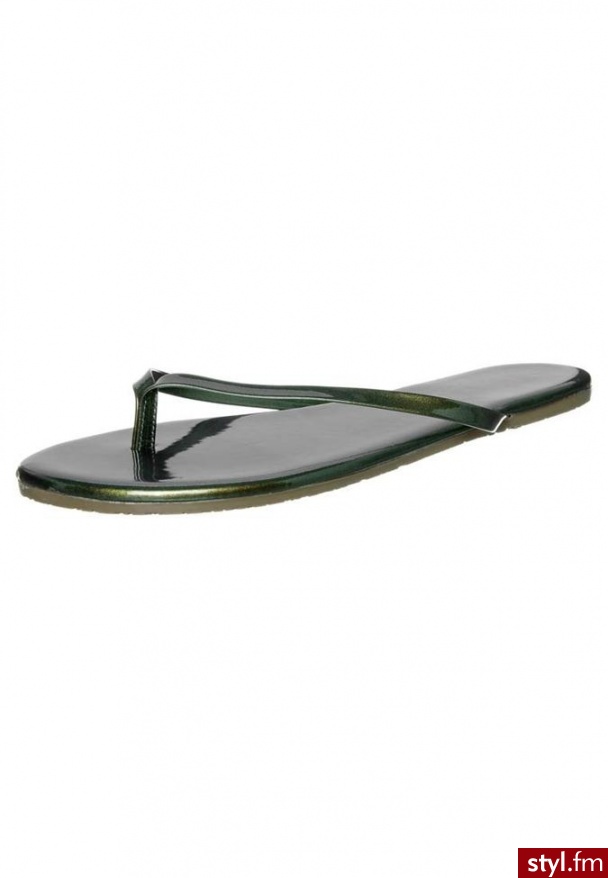Tkees LACQUERS Japonki zielony - Klapki Buty Moda