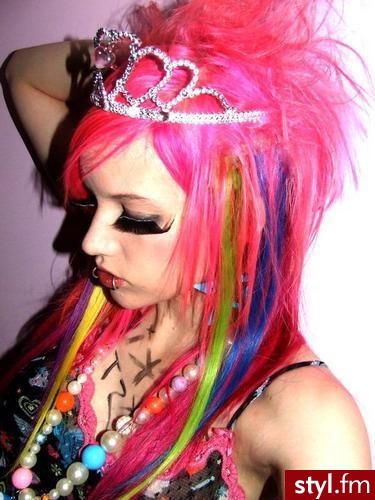 EMO Alternatywne Średnie Fryzury