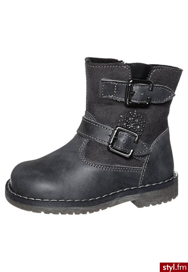 STUPS Botki kowbojki i motocyklowe szary (MK1417B3I) - Pozostałe Buty Moda