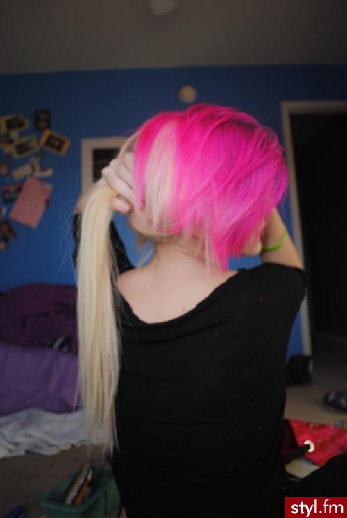 Blond EMO Alternatywne Długie Fryzury