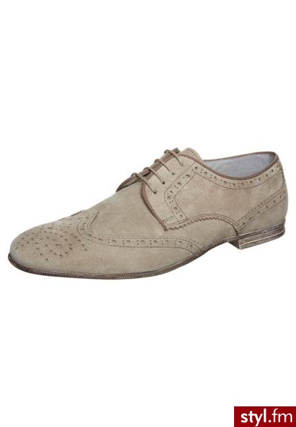 Pier One Oksfordki beżowy - Pozostałe Buty Moda