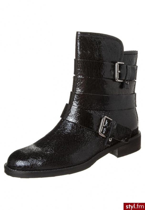 Carma Shoes Botki kowbojki i motocyklowe czarny (13674) - Pozostałe Buty Moda