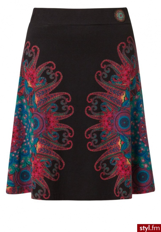 Desigual ALI Spódnica trapezowa czarny (37F2707) - Pozostałe Spódnice Moda