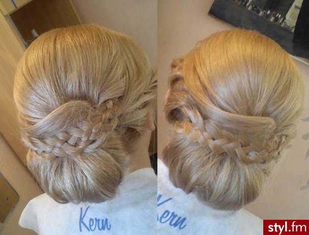 Blond Upięcie Proste Ślubne Długie Fryzury