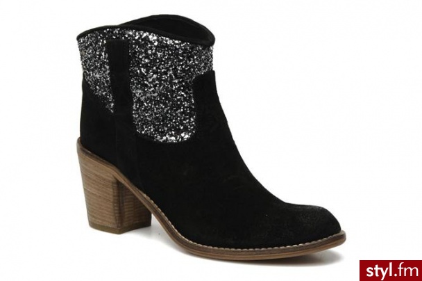 Méliné Półbuty i botki Mineas by (Czarny) - Botki Buty Moda