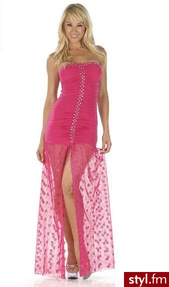 pink sukienki - Pozostałe Ciuchy Moda
