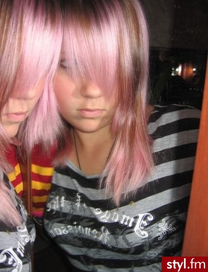 EMO Alternatywne Średnie Fryzury