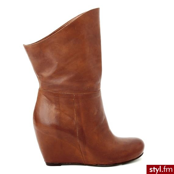 Venezia BOTKI NA KOTURNIE 7876 VIT LUGA - Botki Buty Moda