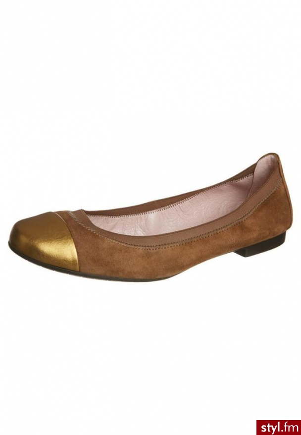 Pretty Ballerinas STILO Baleriny złoty (37190 stilo Angelis) - Balerinki Buty Moda