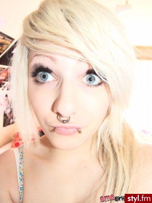 Blond EMO Alternatywne Krótkie Fryzury