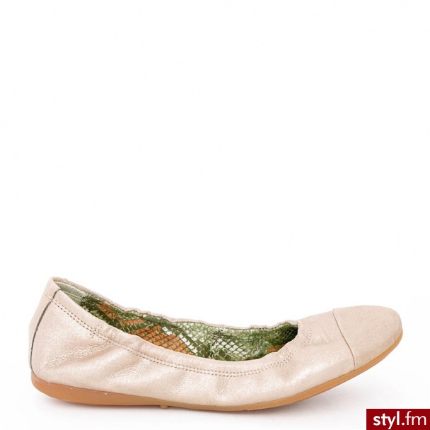 Venezia BALERINY 670601 PLATIN - Balerinki Buty Moda