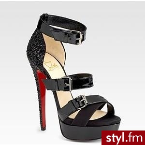 Amber Patent Double-Platform Sandals - Christian Louboutin - Polyvore. Pobrano ze strony: http://www.polyvore.com/amber_patent_double-platform_sandals/thing?id=20815220 - Pozostałe Buty Moda