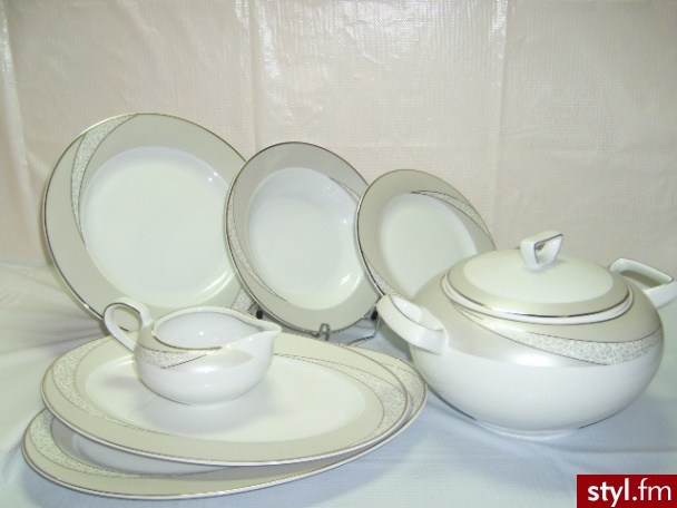 Porcelana ćmielów serwis obiadowy 12 os 46 el yvonne e615 - Pozostałe Biżuteria Moda