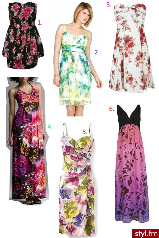 kwieciste sukienki - która podoba się Tobie? - Pozostałe Ciuchy Moda