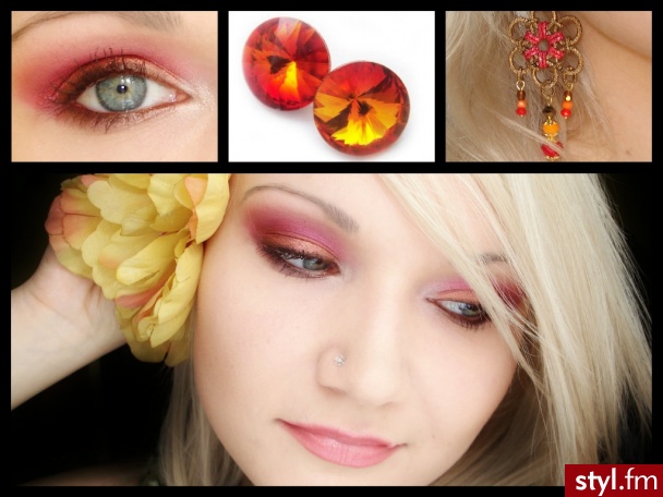 Swarovski Elements Makeup - Sunburst Golden Orange - Makijaże