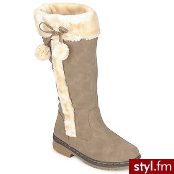 StylistClick BUTY CIARA TAUPE - Kozaki Buty Moda
