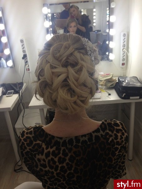 Blond Upięcie Kręcone Ślubne Długie Fryzury
