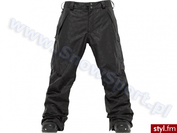 Burton Spodnie Vent True Black Honeycomb 11/12 - Pozostałe Spodnie Moda