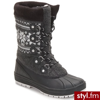 Aigle BUTY CABESTAN CzARNY - Kozaki Buty Moda