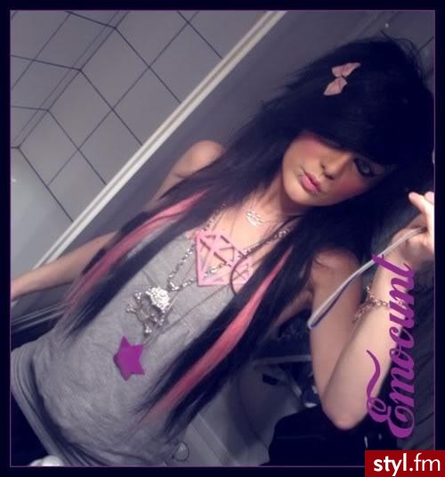 EMO Alternatywne Średnie Fryzury