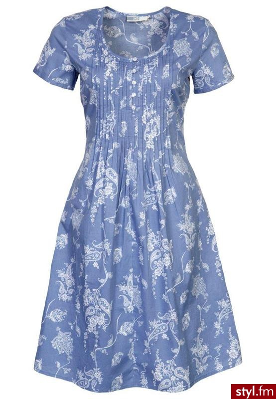 Pier One Sukienka letnia niebieski - Pozostałe Sukienki Moda