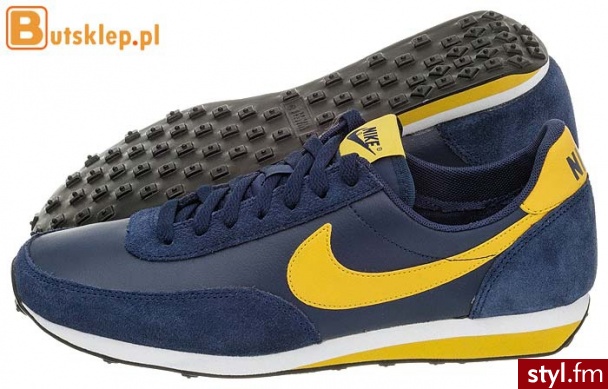 Nike Buty Elite Leather SI (444337-401) Sportowe Granat - Sportowe Buty Moda