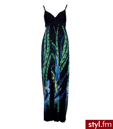 Palm Leaf Print Maxi Dress. http://www.desireclothing.co.uk - Pozostałe Ciuchy Moda