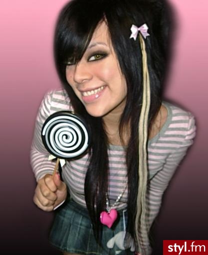 EMO Alternatywne Średnie Fryzury