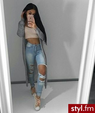 Jeansy Spodnie Moda
