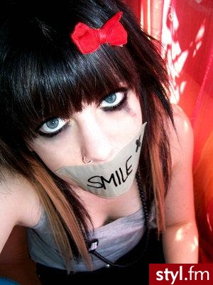 EMO Alternatywne Średnie Fryzury