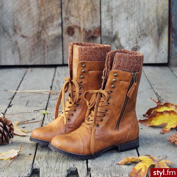Świetnie jesienne butki - Botki Buty Moda