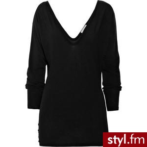 James Perse V-neck jersey top - Polyvore. Pobrano ze strony: http://www.polyvore.com/james_perse_neck_jersey_top/thing?id=27505881 - Pozostałe Ciuchy Moda