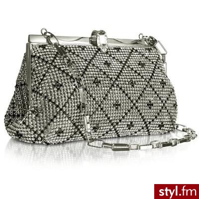 Crystal Jeweled Evening Clutch w/Chain Strap - Forzieri - Polyvore. Pobrano ze strony: http://www.polyvore.com/crystal_jeweled_evening_clutch_chain/thing?id=12689059 - Pozostałe Torebki Moda