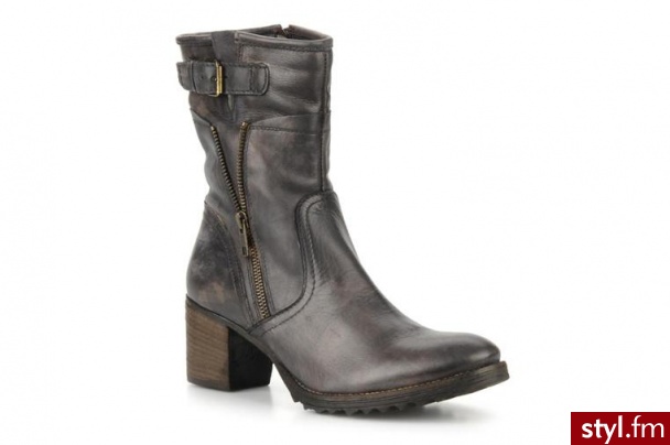 Khrio PÓŁBUTY I BOTKI IBANE BY KHRIO (Szary) - Botki Buty Moda
