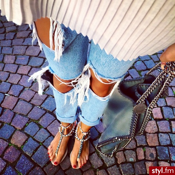 Jeansy Spodnie Moda