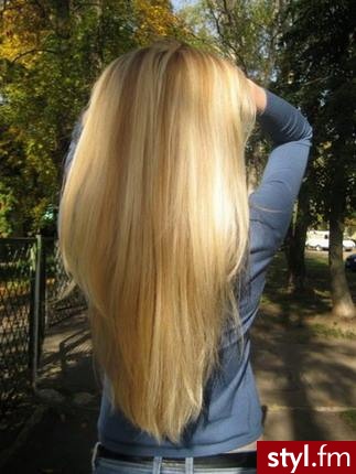 Blond Rozpuszczone Proste Na co dzień Długie Fryzury