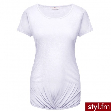 BELLYBUTTON Bluzka z krótkim rękawem dla kobiet w ciąży ROSINA white biały - Tuniki Ciuchy Moda